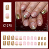 12 Sizes-24 Pcs Press On Nails C1275