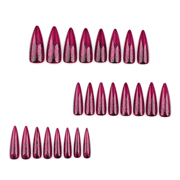 12 Sizes-24 Pcs Press On Nails JP3407