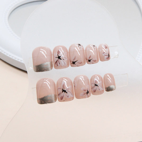 12 Sizes-24 Pcs Press On Nails R837