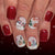 12 Sizes-24 Pcs Press On Nails C1313