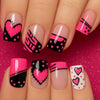 12 Sizes-24 Pcs Press On Nails Y1618