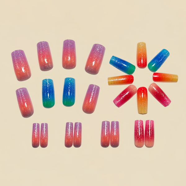 12 Sizes-24 Pcs Press On Nails Y1585