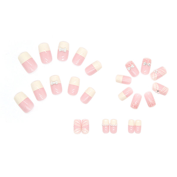 12 Sizes-24 Pcs Press On Nails Z496