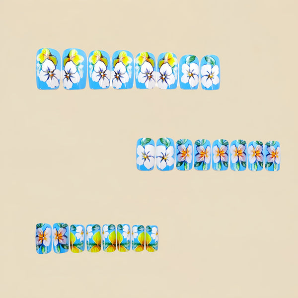 12 Sizes-24 Pcs Press On Nails Y712