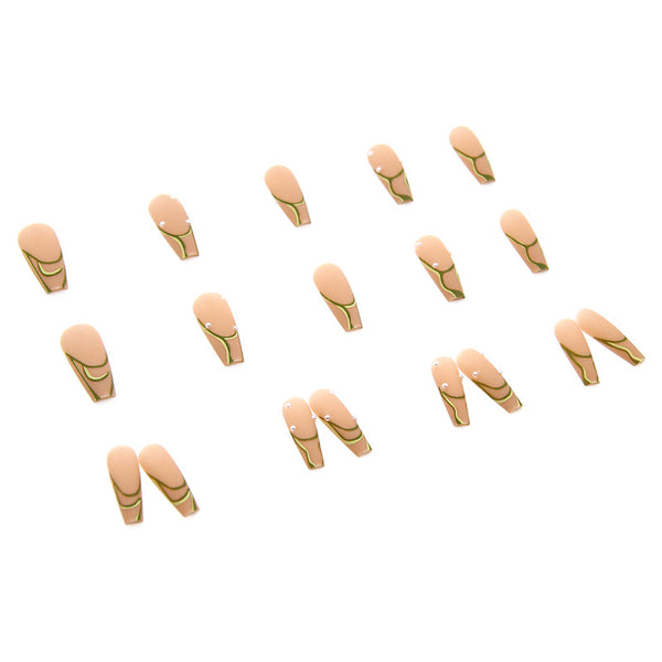 12 Sizes-24 Pcs Press On Nails Z251