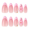 12 Sizes-24 Pcs Press On Nails JP3925