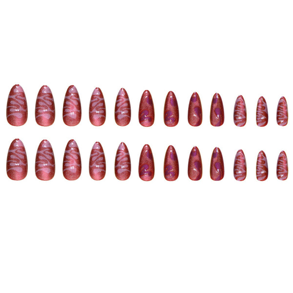 12 Sizes-24 Pcs Press On Nails W1585