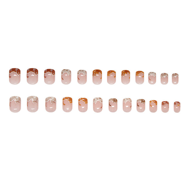 12 Sizes-24 Pcs Press On Nails R903