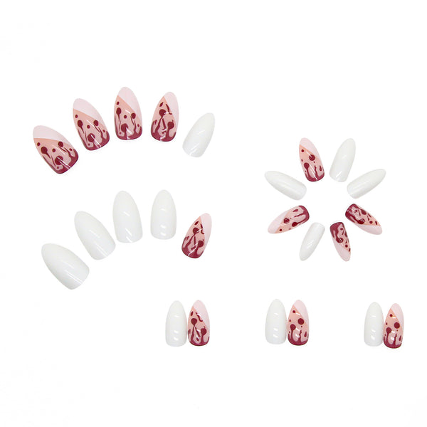 12 Sizes-24 Pcs Press On Nails W061