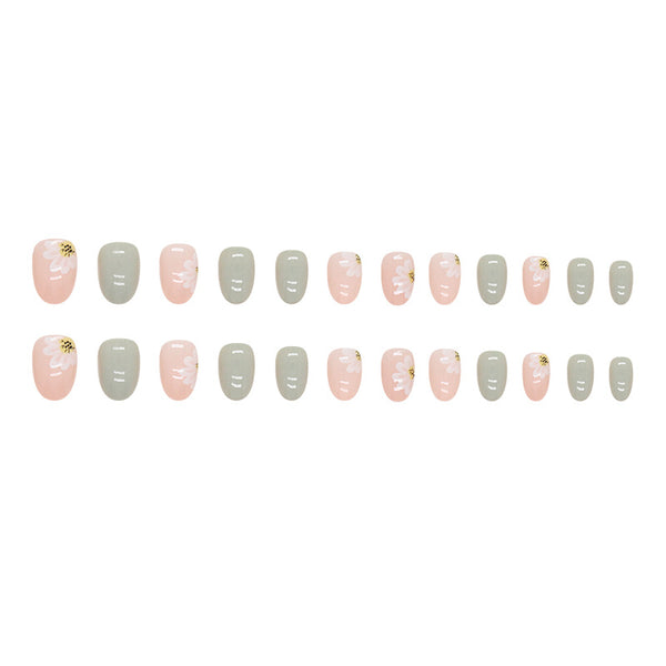 12 Sizes-24 Pcs Press On Nails W1069
