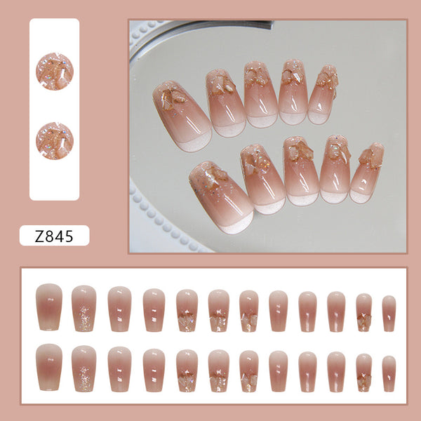 12 Sizes-24 Pcs Press On Nails Z845