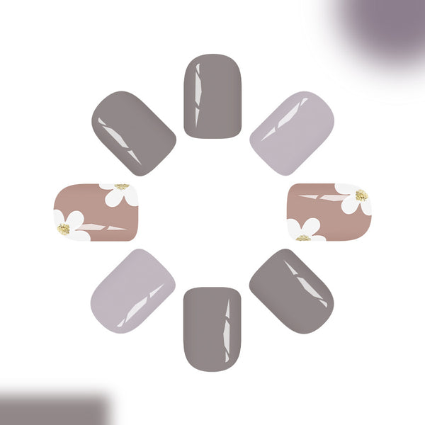 12 Sizes-24 Pcs Press On Nails C1338
