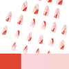 12 Sizes-24 Pcs Press On Nails JP1985