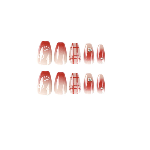 12 Sizes-24 Pcs Press On Nails JP2310