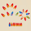 12 Sizes-24 Pcs Press On Nails Y1444