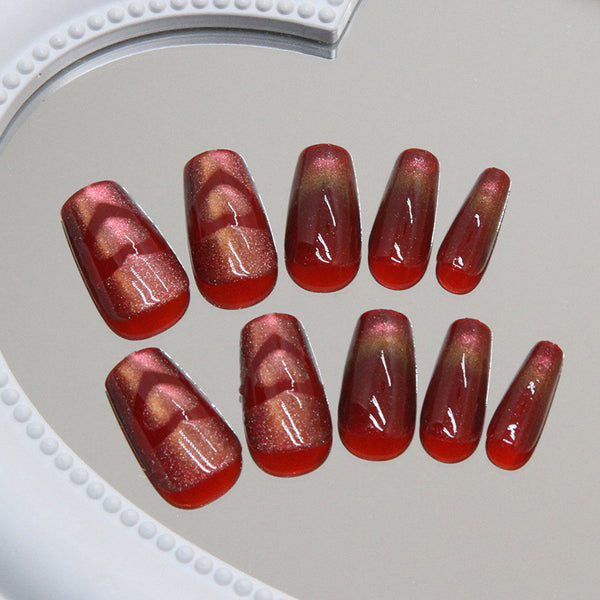 12 Sizes-24 Pcs Press On Nails MY024