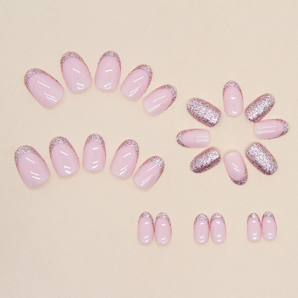 12 Sizes-24 Pcs Press On Nails W495