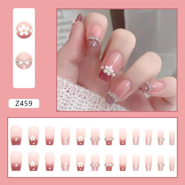 12 Sizes-24 Pcs Press On Nails Z459