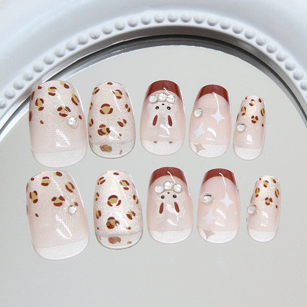 12 Sizes-24 Pcs Press On Nails MY108