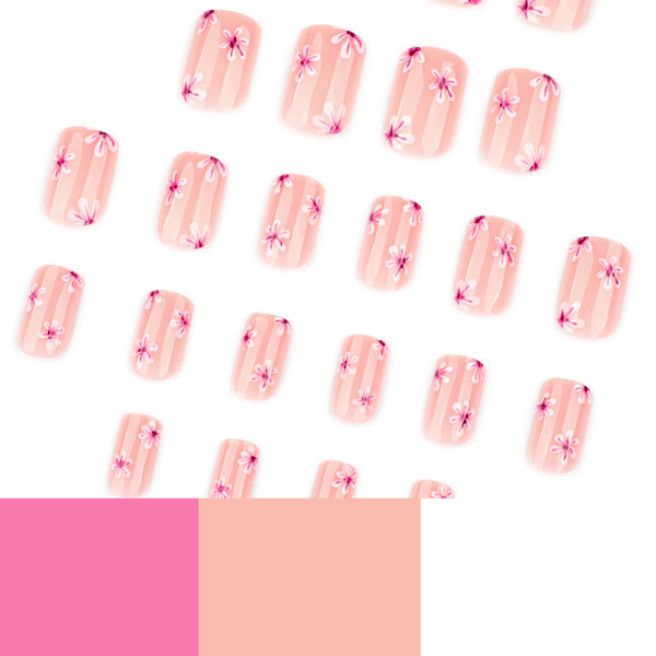 12 Sizes-24 Pcs Press On Nails JP4296