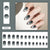 12 Sizes-24 Pcs Press On Nails R721