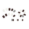 12 Sizes-24 Pcs Press On Nails R656
