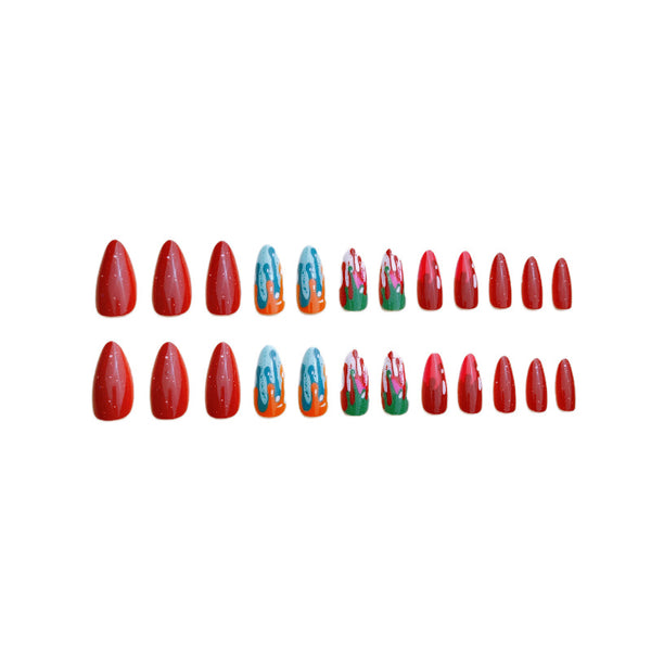 12 Sizes-24 Pcs Press On Nails Y236