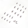 12 Sizes-24 Pcs Press On Nails JP1210