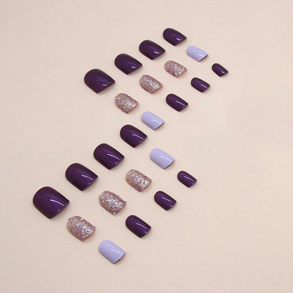 12 Sizes-24 Pcs Press On Nails W1228