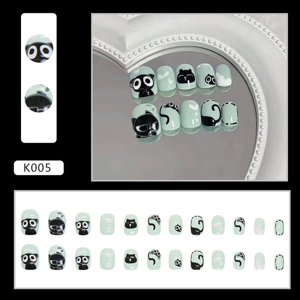 12 Sizes-24 Pcs Press On Nails K005