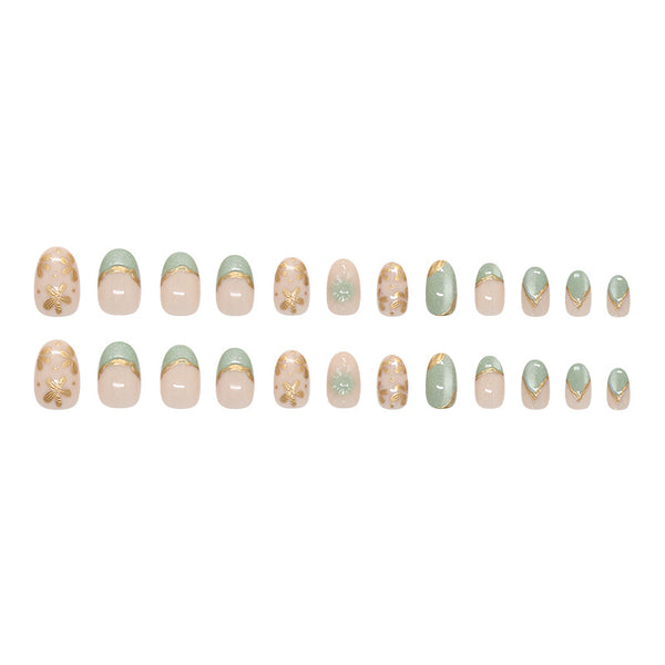 12 Sizes-24 Pcs Press On Nails W1933