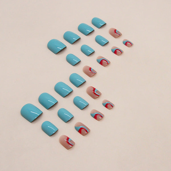 12 Sizes-24 Pcs Press On Nails W1080