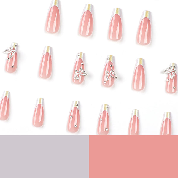 12 Sizes-24 Pcs Press On Nails JP2736