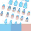 12 Sizes-24 Pcs Press On Nails JP3610