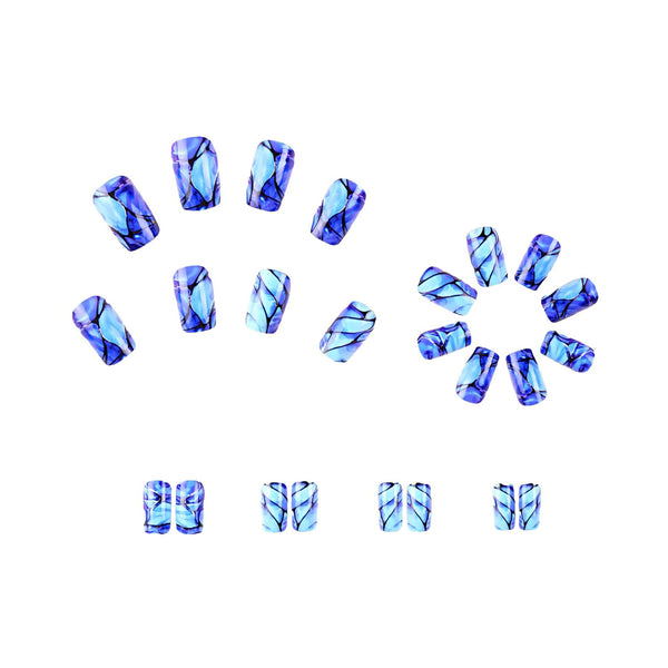 12 Sizes-24 Pcs Press On Nails Y436