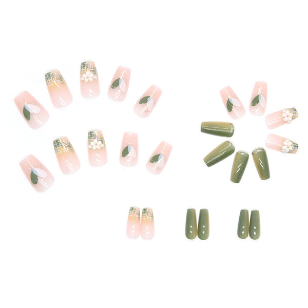 12 Sizes-24 Pcs Press On Nails Z423