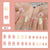 12 Sizes-24 Pcs Press On Nails R947