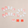 12 Sizes-24 Pcs Press On Nails W1280