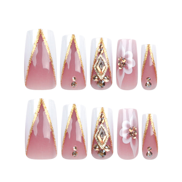 12 Sizes-24 Pcs Press On Nails JP2934