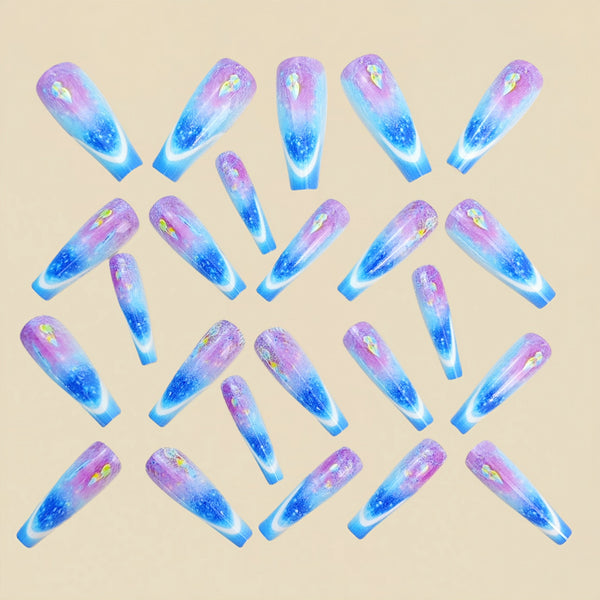 12 Sizes-24 Pcs Press On Nails Y950