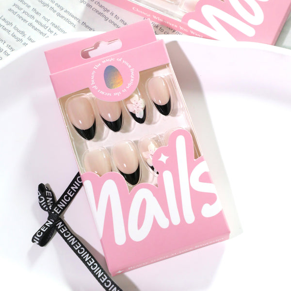 12 Sizes-24 Pcs Press On Nails JL0674