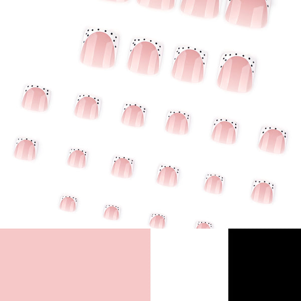 12 Sizes-24 Pcs Press On Nails JP4246
