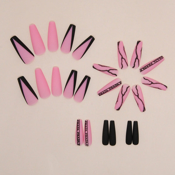 12 Sizes-24 Pcs Press On Nails W1299