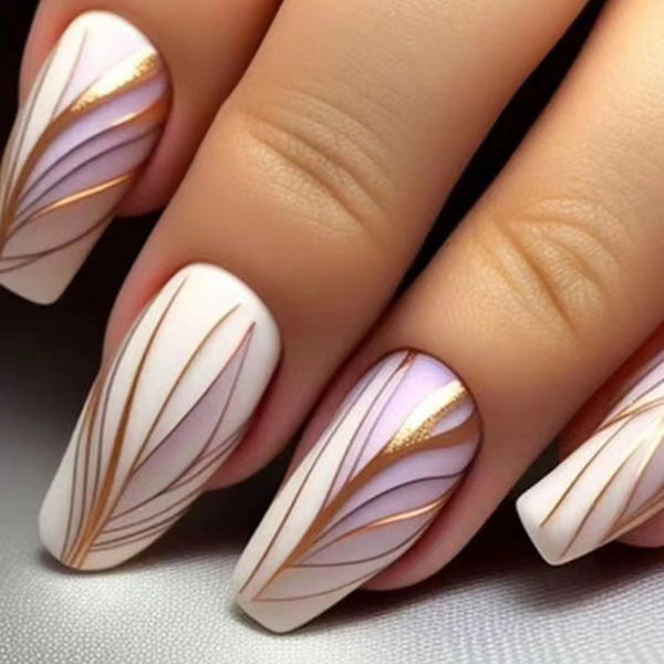 12 Sizes-24 Pcs Press On Nails W725