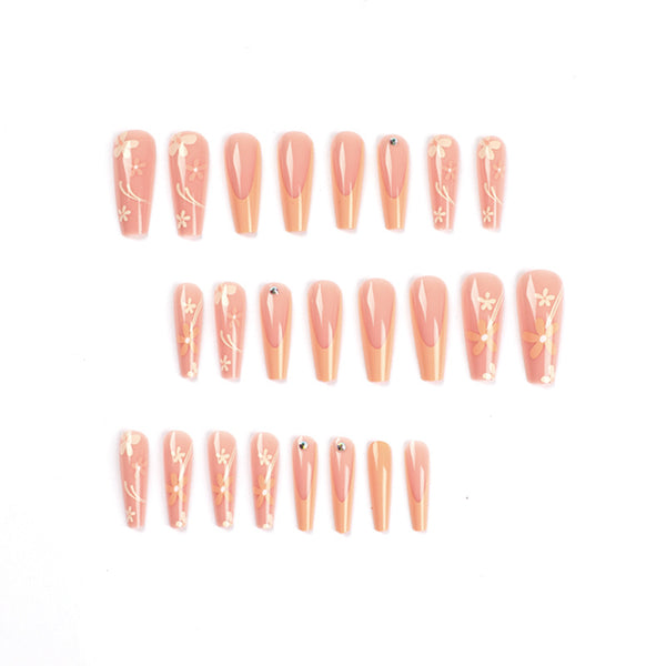 12 Sizes-24 Pcs Press On Nails JP1801