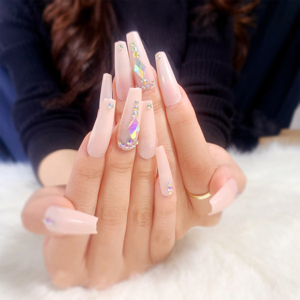 12 Sizes-24 Pcs Press On Nails JP1127