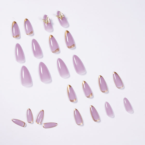 12 Sizes-24 Pcs Press On Nails JP971