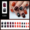 12 Sizes-24 Pcs Press On Nails C508