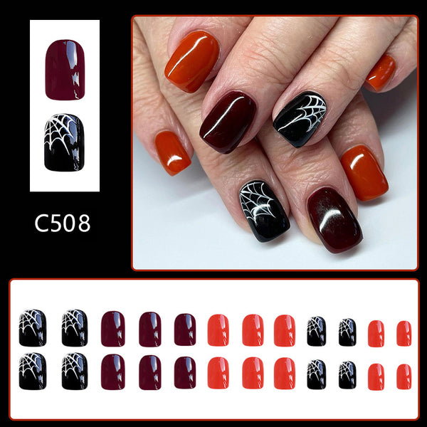 12 Sizes-24 Pcs Press On Nails C508