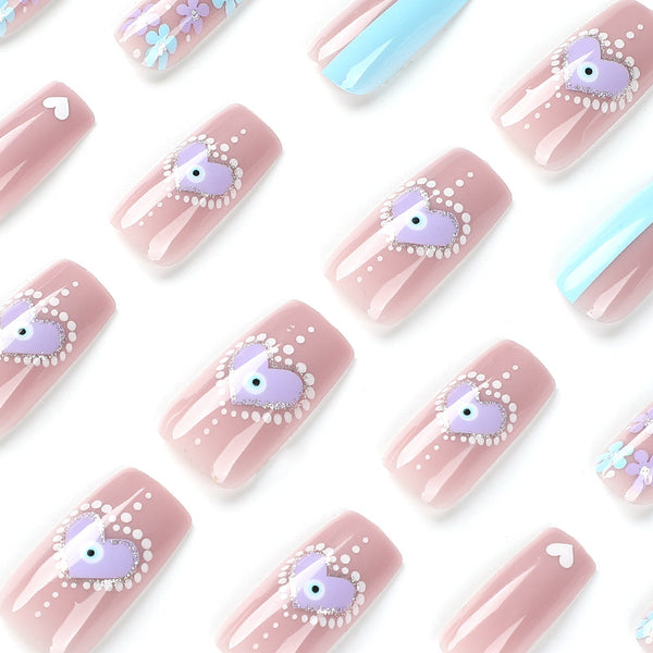 12 Sizes-24 Pcs Press On Nails JP2486